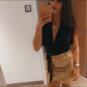 Gold skirt from free people